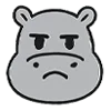 😤 Эмодзи «Бегемот» для Telegram