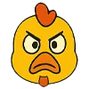😡 Эмодзи «Цыпа» для Telegram