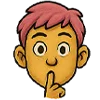 🤫 Эмодзи «Парниша» для Telegram
