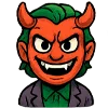 😈 Эмодзи «Харли и Джокер» для Telegram