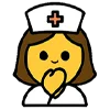 🫢 Эмодзи «Медсестра» для Telegram
