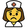 ☹️ Эмодзи «Медсестра» для Telegram