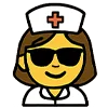 😎 Эмодзи «Медсестра» для Telegram