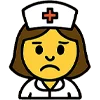 😟 Эмодзи «Медсестра» для Telegram