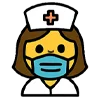 😷 Эмодзи «Медсестра» для Telegram