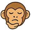 🤔 Эмодзи «Обезьянка» для Telegram