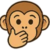 🫢 Эмодзи «Обезьянка» для Telegram