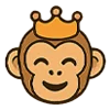 🤴 Эмодзи «Обезьянка» для Telegram