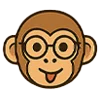 🤓 Эмодзи «Обезьянка» для Telegram