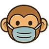 😷 Эмодзи «Обезьянка» для Telegram