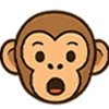 😮 Эмодзи «Обезьянка» для Telegram