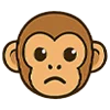 😟 Эмодзи «Обезьянка» для Telegram
