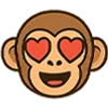 😍 Эмодзи «Обезьянка» для Telegram