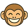 😁 Эмодзи «Обезьянка» для Telegram