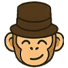 🤠 Эмодзи «Обезьянка» для Telegram