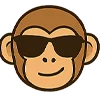 😎 Эмодзи «Обезьянка» для Telegram