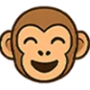 😄 Эмодзи «Обезьянка» для Telegram