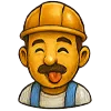 😜 Эмодзи «Строитель» для Telegram