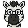 🤓 Эмодзи «Зебра» для Telegram