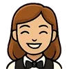 Эмодзи Официант для Telegram — скачать