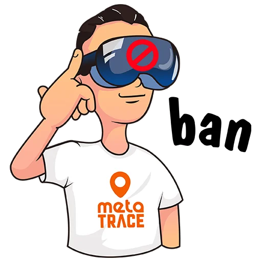 🤓 Стикер «TRACE Meta verse» для Telegram