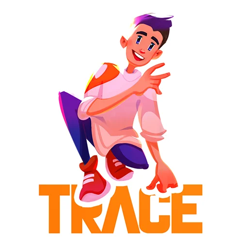 Стикерпак TRACE Meta verse для Telegram — скачать