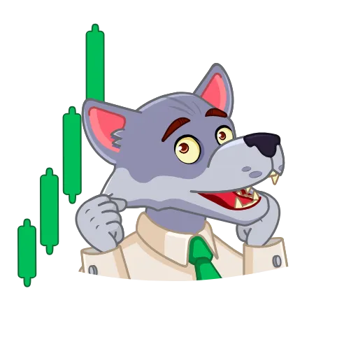 📈 Стикер «El lobo de Wall Street» для Telegram