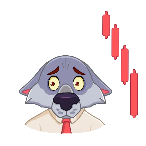 📉 Стикер «El lobo de Wall Street» для Telegram