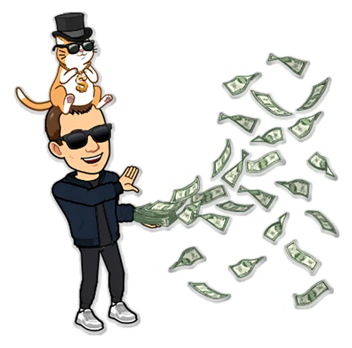 💶 Стикер «Блог Трейдера» для Telegram