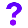 ❔ Эмодзи «Фиолетовые буквы и иконки» для Telegram