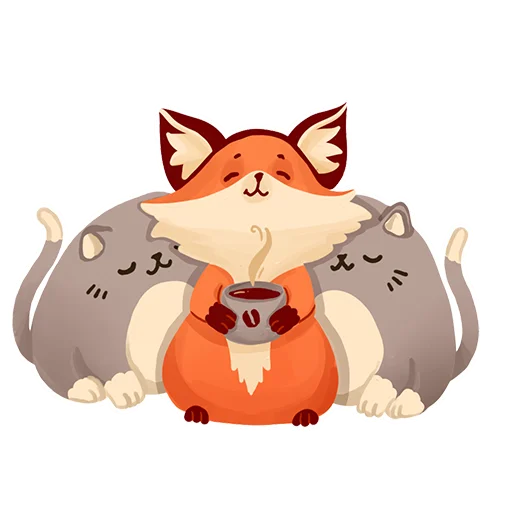 ☕️ Стикер «Tram Foxy» для Telegram