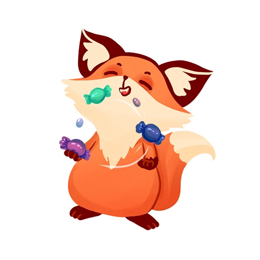 🍬 Стикер «Tram Foxy» для Telegram