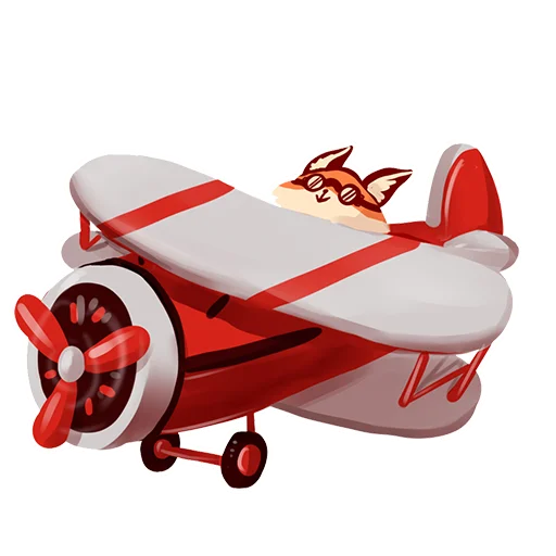 ✈️ Стикер «Tram Foxy» для Telegram