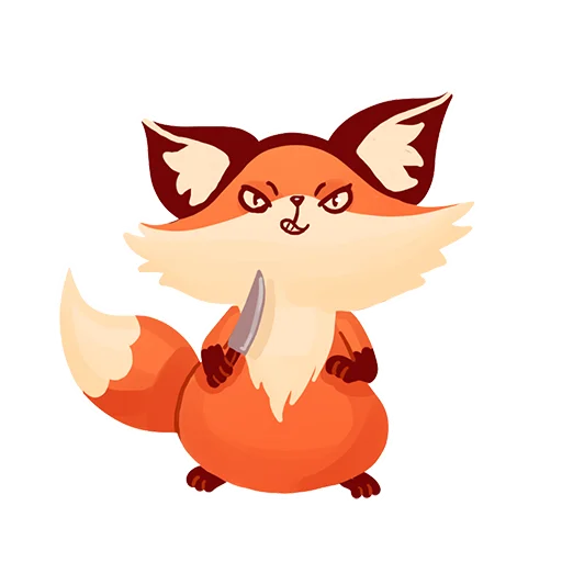 🔪 Стикер «Tram Foxy» для Telegram