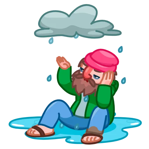 🌧 Стикер «Tramp» для Telegram
