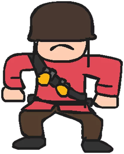 🇺🇸 Стикер «Muddys Trash Fortress 2» для Telegram