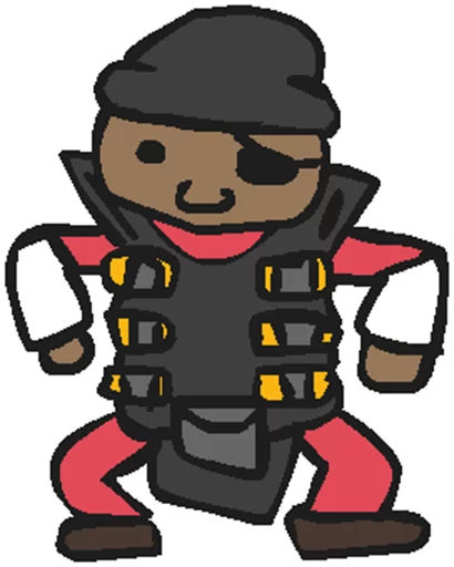 💣 Стикер «Muddys Trash Fortress 2» для Telegram