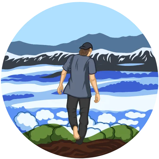 ❄️ Стикер «Travelanser» для Telegram