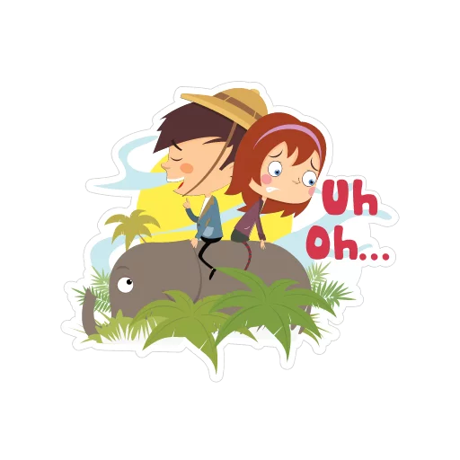 Стикерпак Travelling with love для Telegram