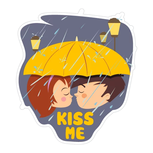 💋 Стикер «Travelling with love» для Telegram