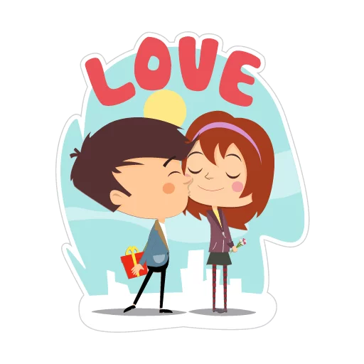 😘 Стикер «Travelling with love» для Telegram