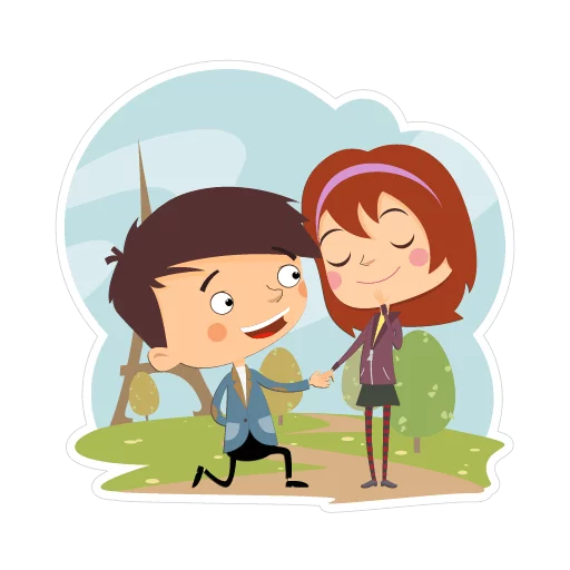 😍 Стикер «Travelling with love» для Telegram