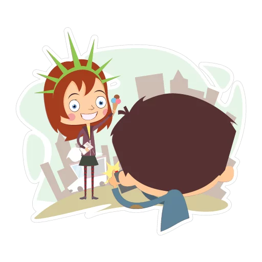 😁 Стикер «Travelling with love» для Telegram