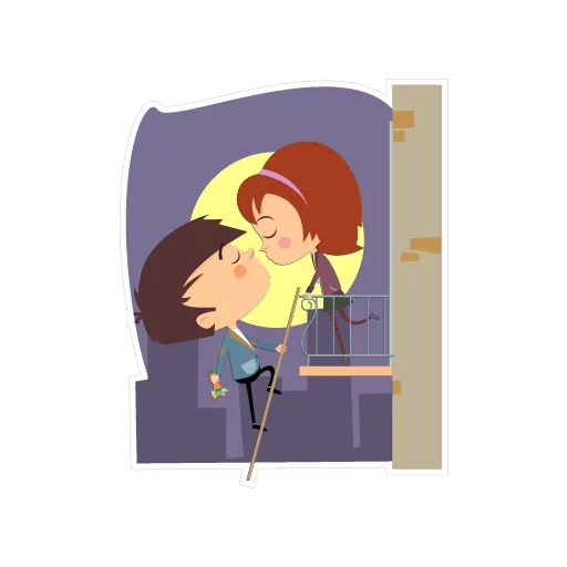 😘 Стикер «Travelling with love» для Telegram