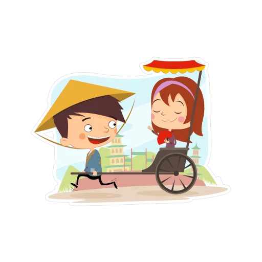 😍 Стикер «Travelling with love» для Telegram