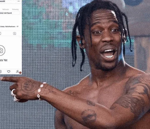 🥢 Стикер «Travis Scott» для Telegram