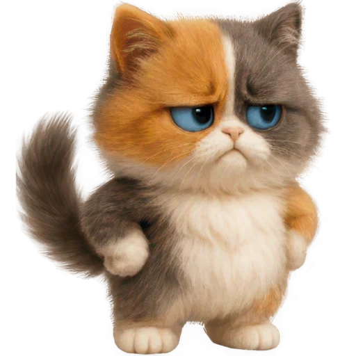 🙄 Стикер «Трехцветный котик» для Telegram