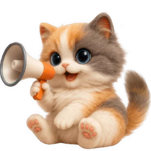📢 Стикер «Трехцветный котик» для Telegram