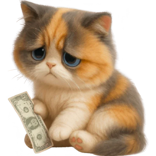😞 Стикер «Трехцветный котик» для Telegram