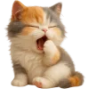 🥱 Эмодзи «Трехцветный котик» для Telegram